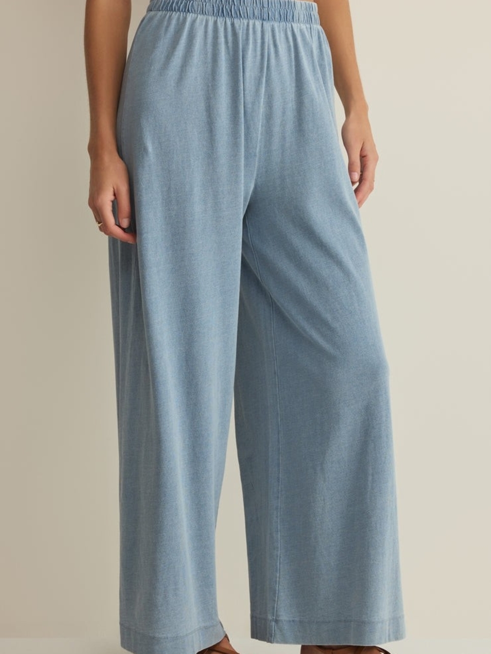 Z supply Jersey Cotton wide leg pant XS